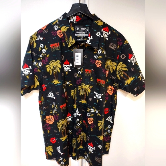 Fasthouse Custom Other - Fasthouse Customs Skull Hawaiian shirt 2XL